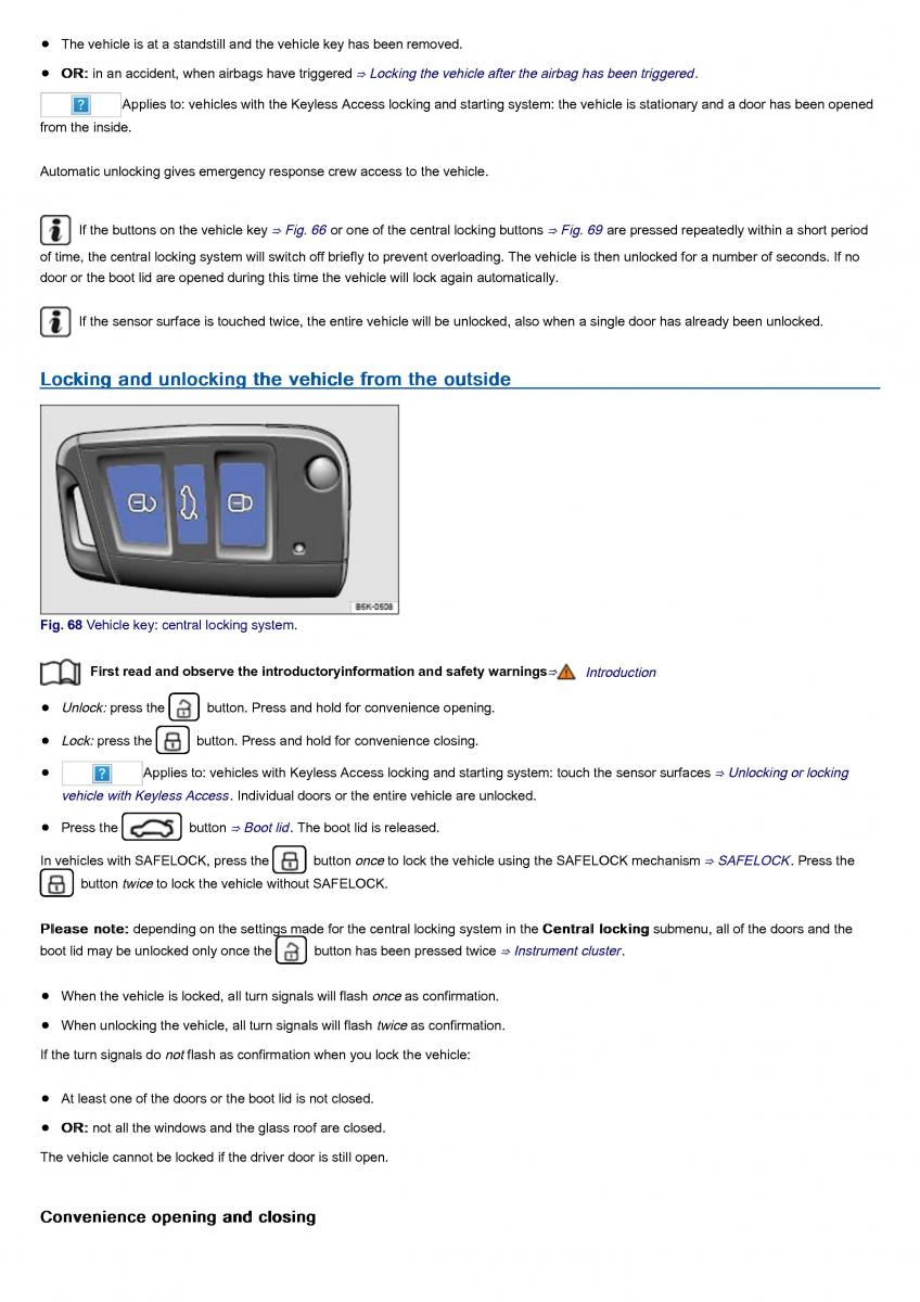 VW Volkswagen Tiguan II 2 owners manual / page 104