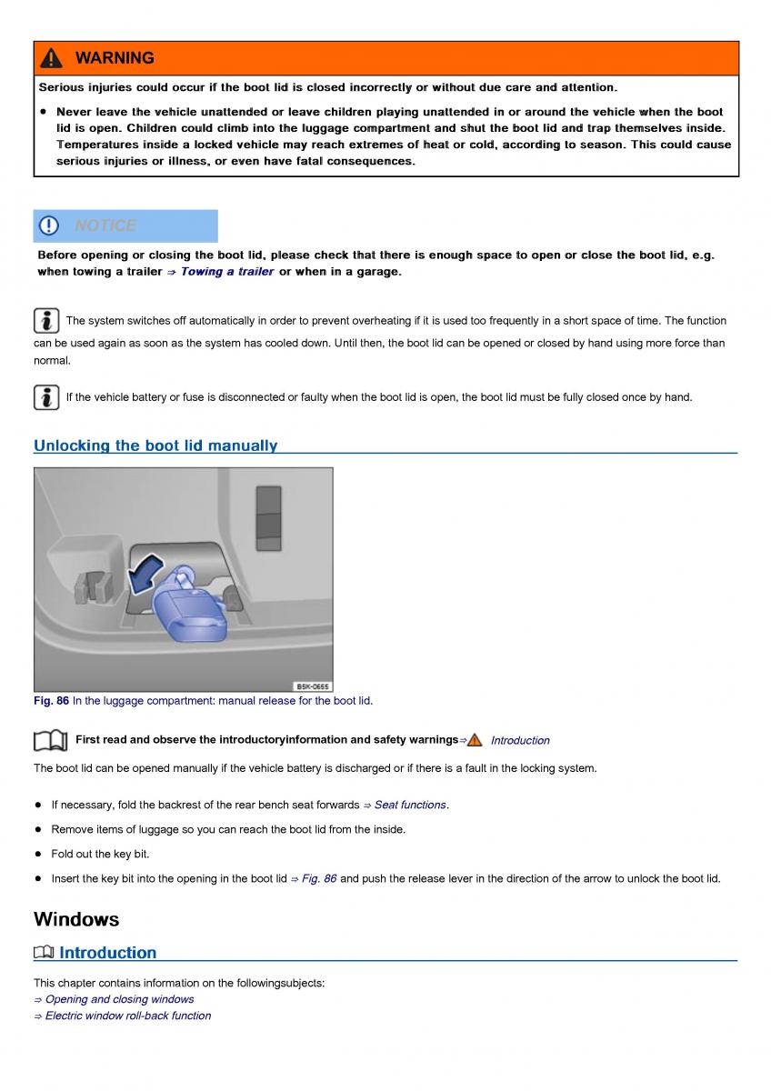 VW Volkswagen Tiguan II 2 owners manual / page 124