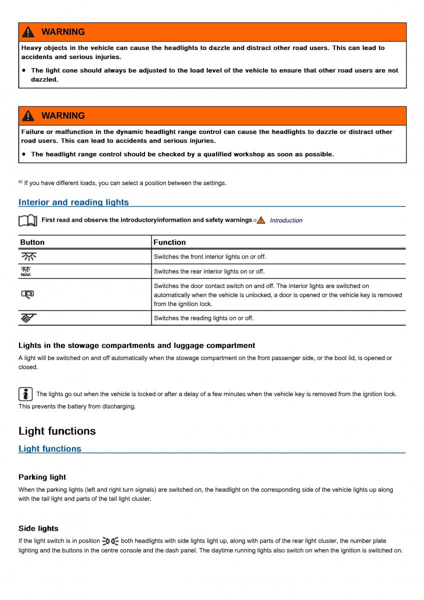 VW Volkswagen Tiguan II 2 owners manual / page 152