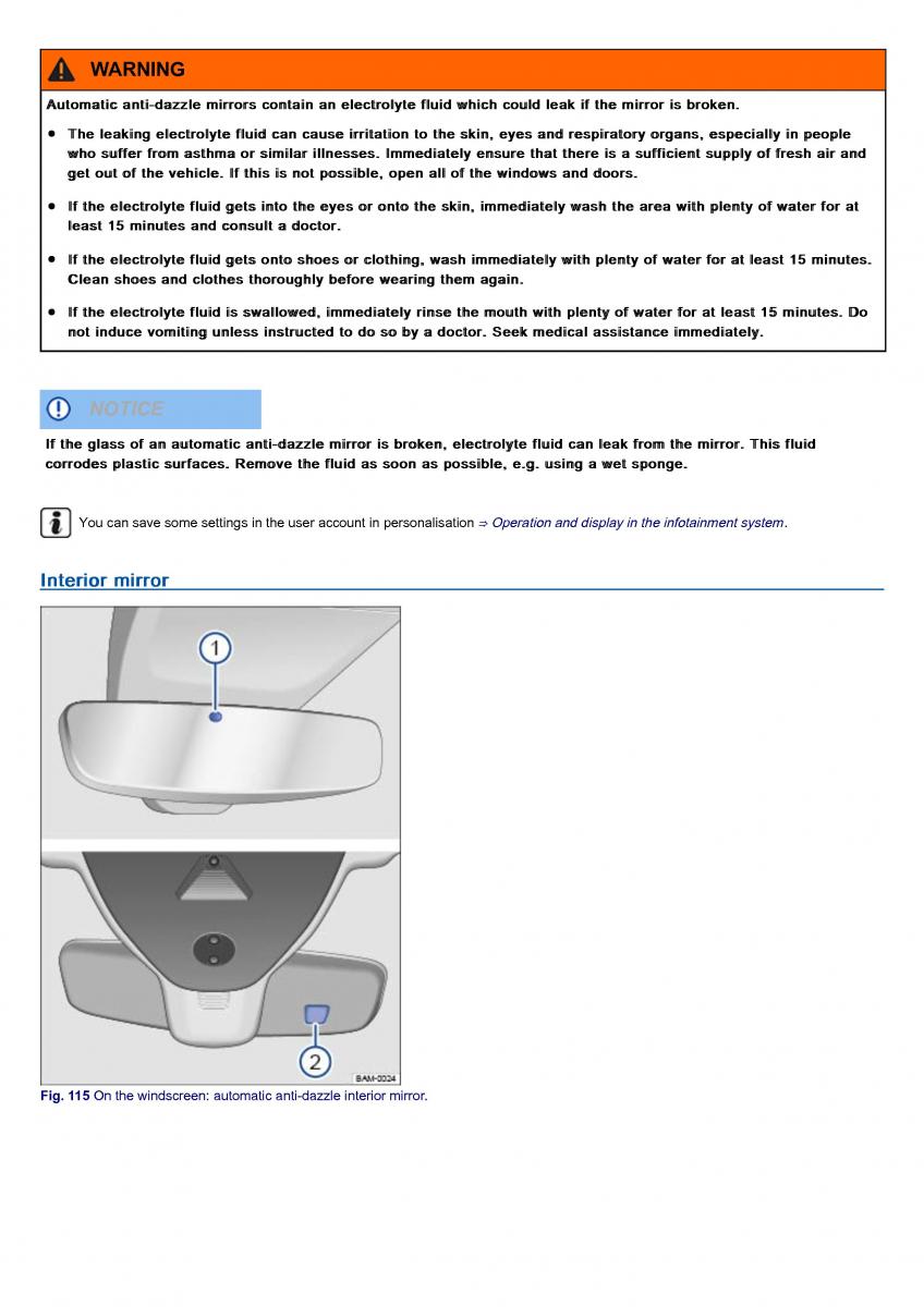 VW Volkswagen Tiguan II 2 owners manual / page 163