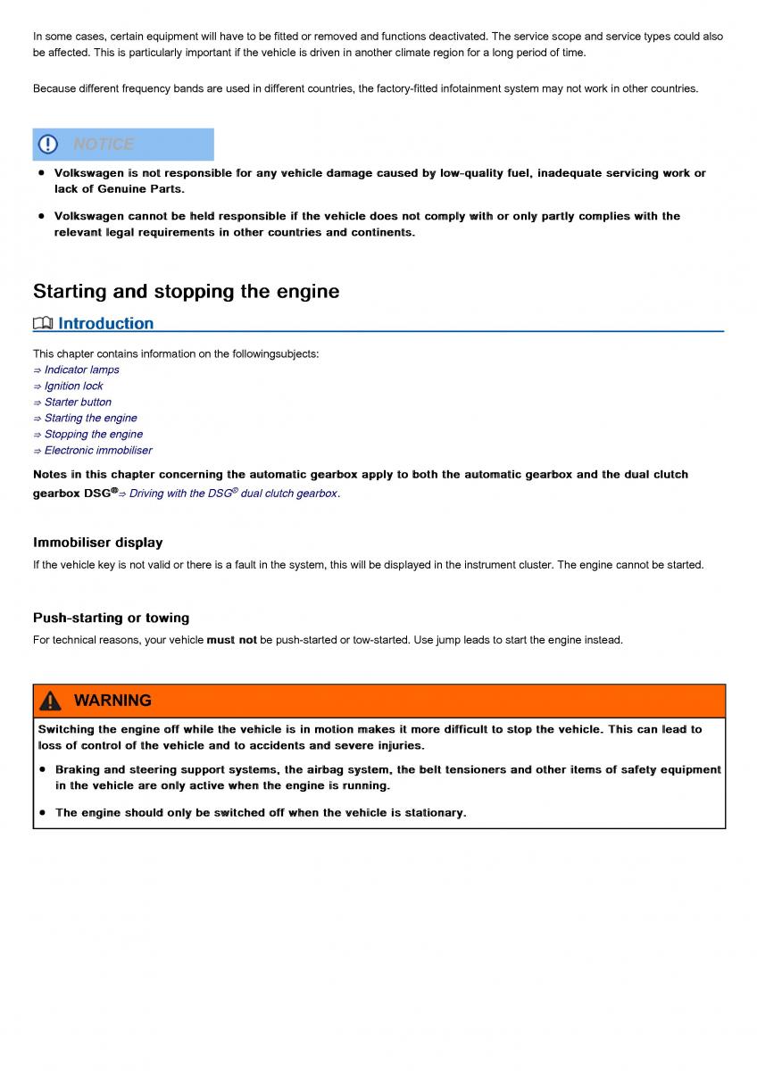 VW Volkswagen Tiguan II 2 owners manual / page 197