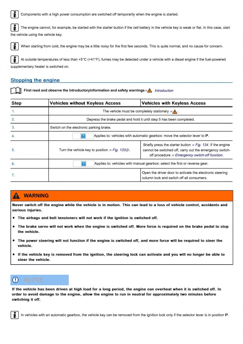 VW Volkswagen Tiguan II 2 owners manual / page 203