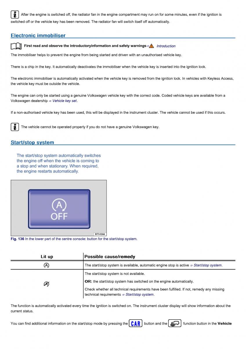 VW Volkswagen Tiguan II 2 owners manual / page 204