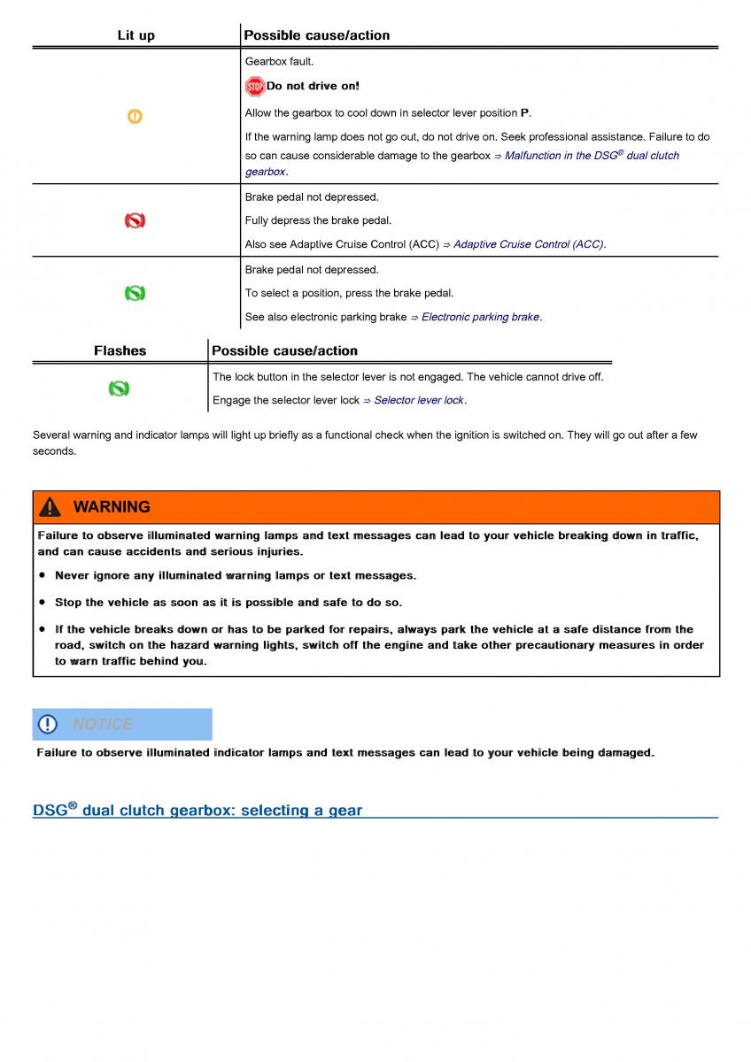 VW Volkswagen Tiguan II 2 owners manual / page 210