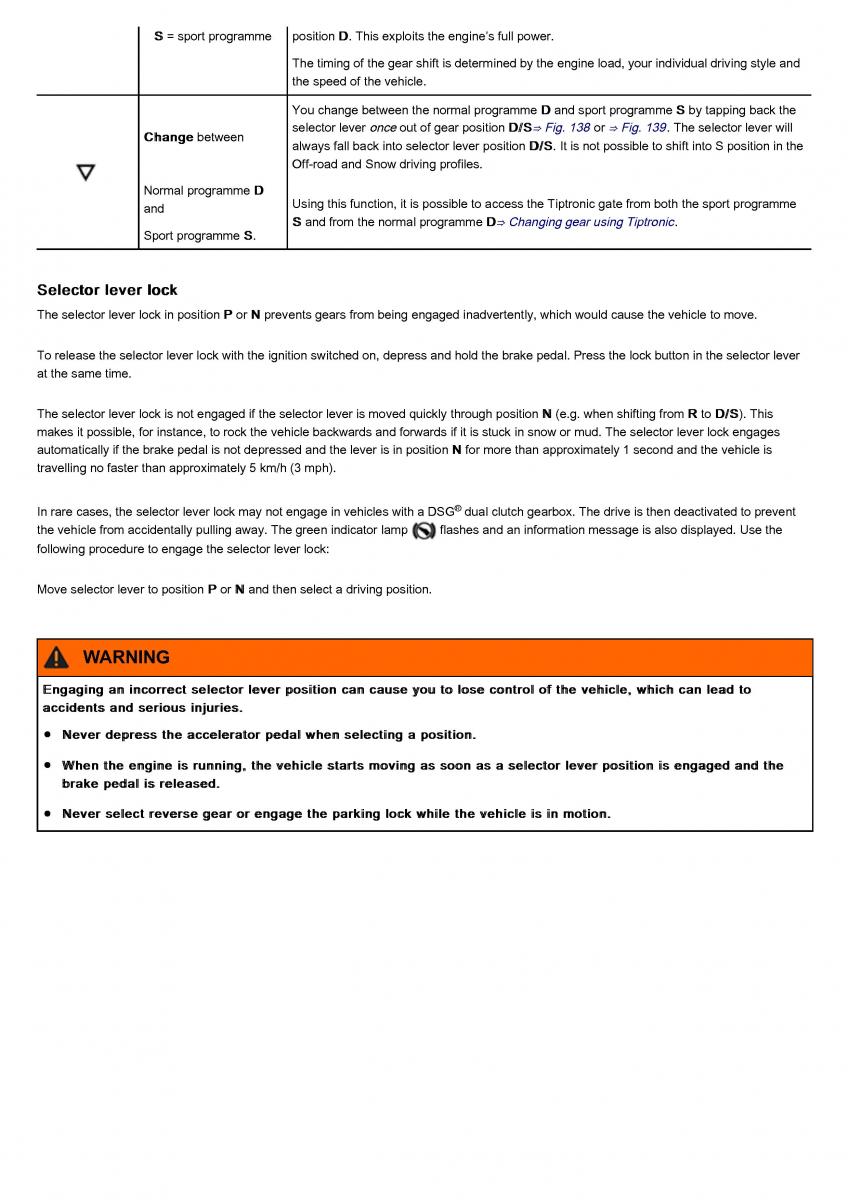 VW Volkswagen Tiguan II 2 owners manual / page 212