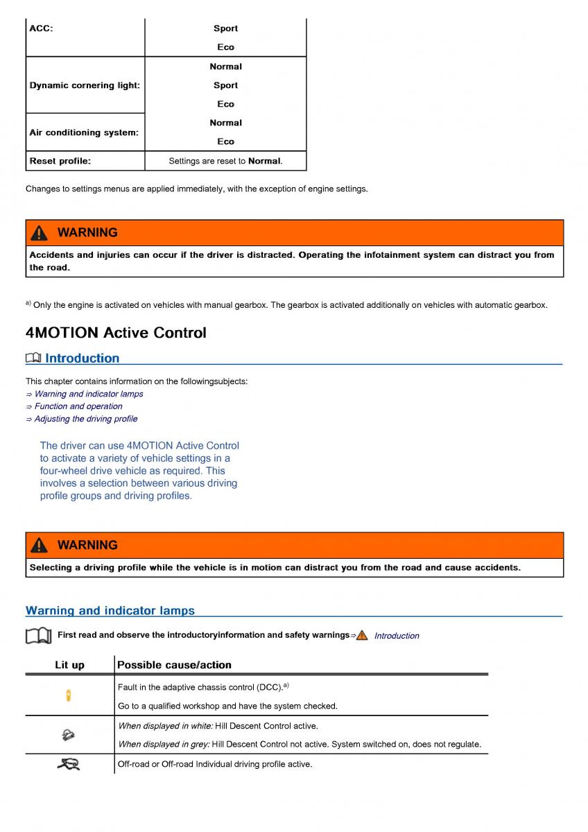 VW Volkswagen Tiguan II 2 owners manual / page 225