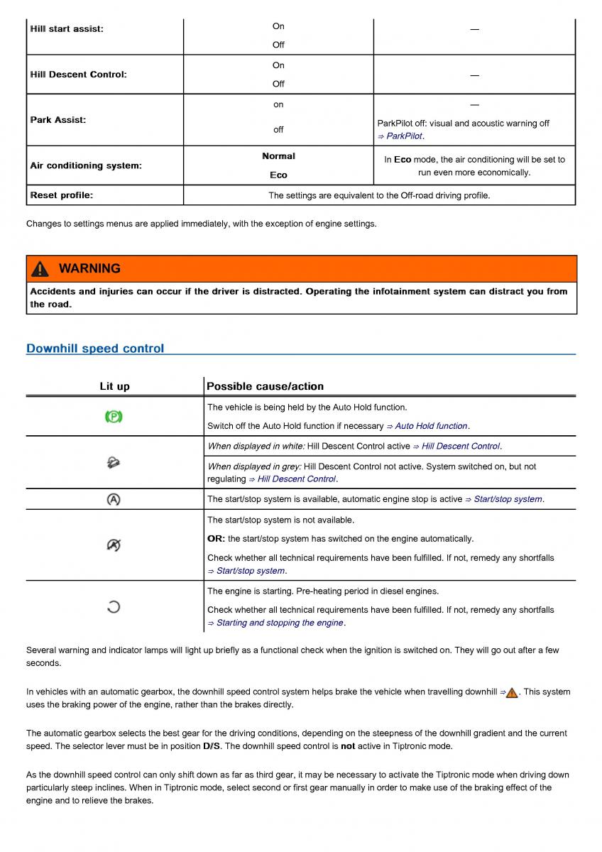 VW Volkswagen Tiguan II 2 owners manual / page 229