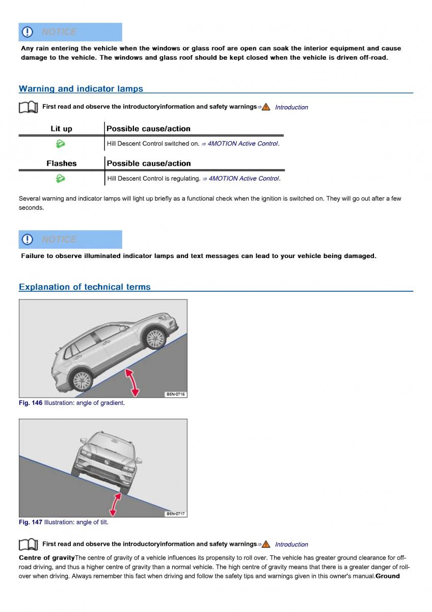 VW Volkswagen Tiguan II 2 owners manual / page 234