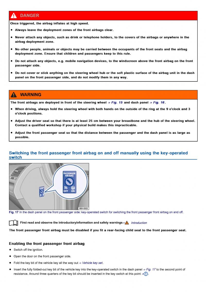 VW Volkswagen Tiguan II 2 owners manual / page 25