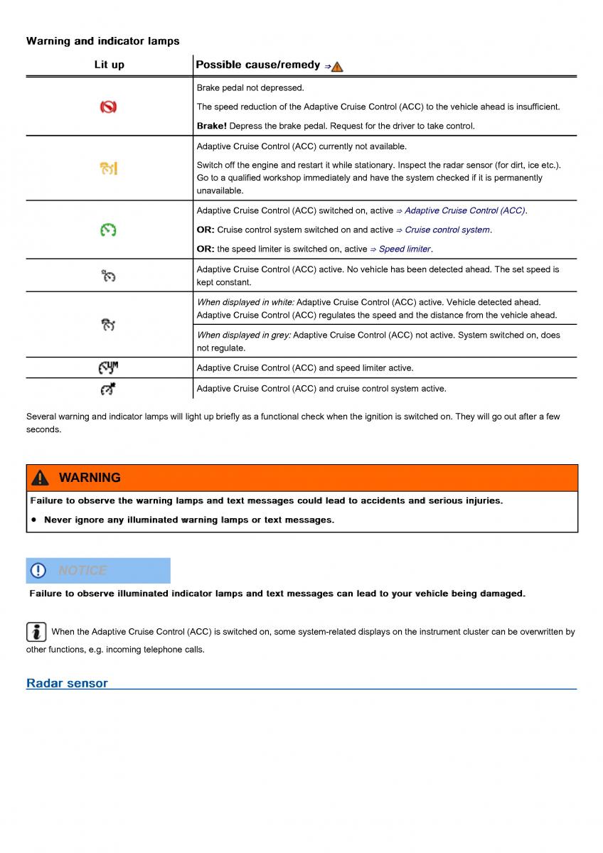 VW Volkswagen Tiguan II 2 owners manual / page 256