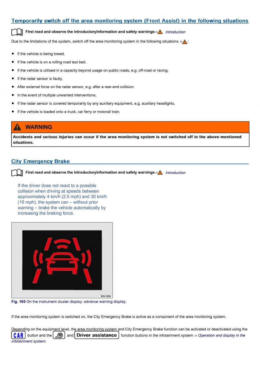 VW Volkswagen Tiguan II 2 owners manual / page 270