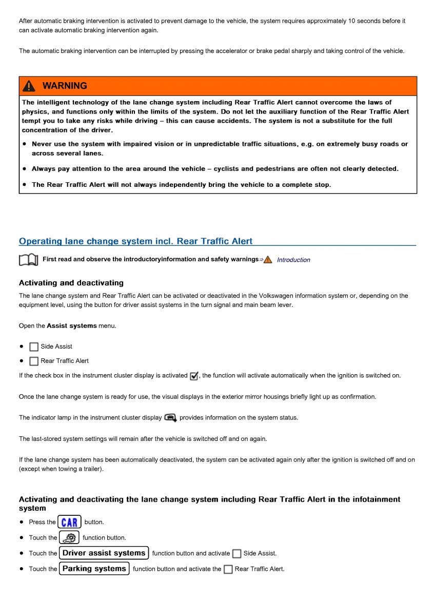 VW Volkswagen Tiguan II 2 owners manual / page 285