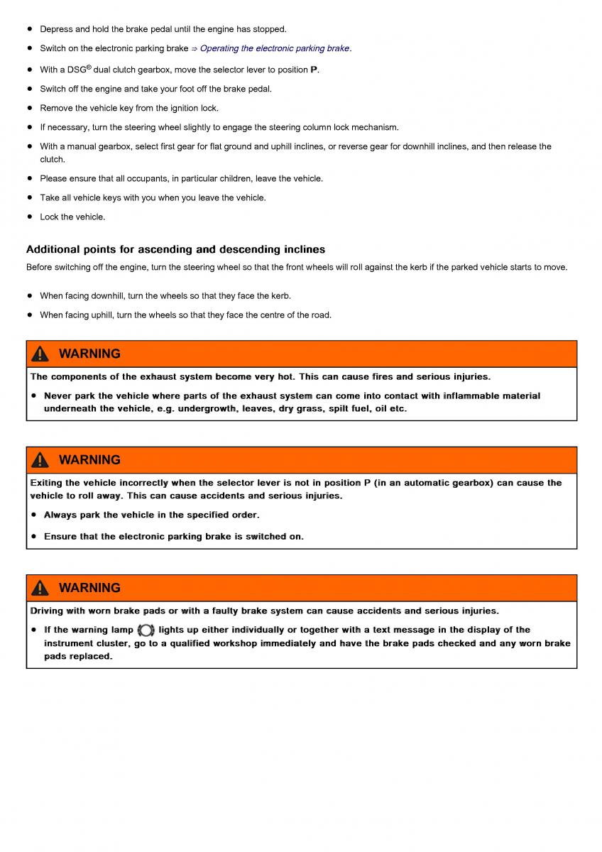 VW Volkswagen Tiguan II 2 owners manual / page 287