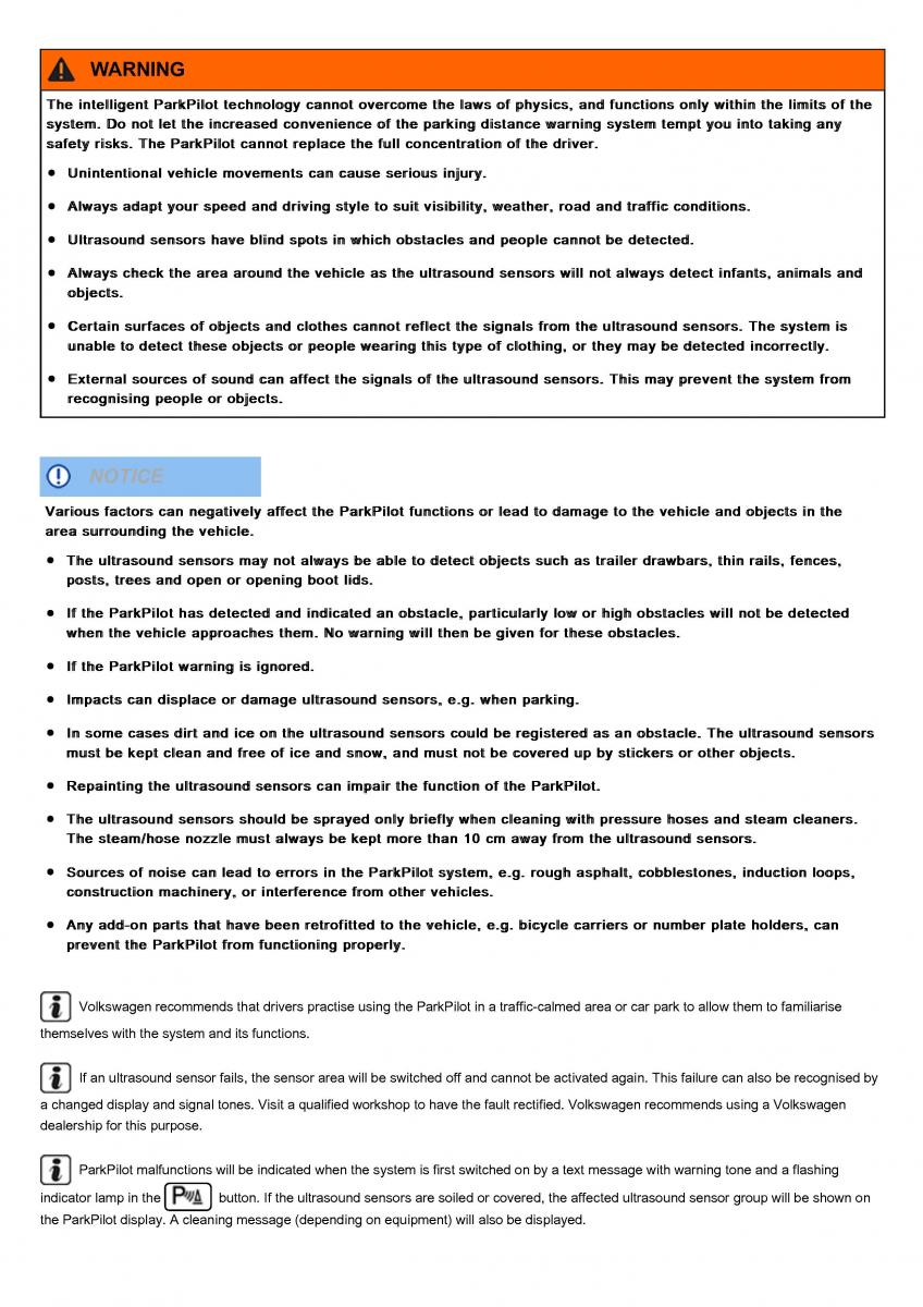 VW Volkswagen Tiguan II 2 owners manual / page 294