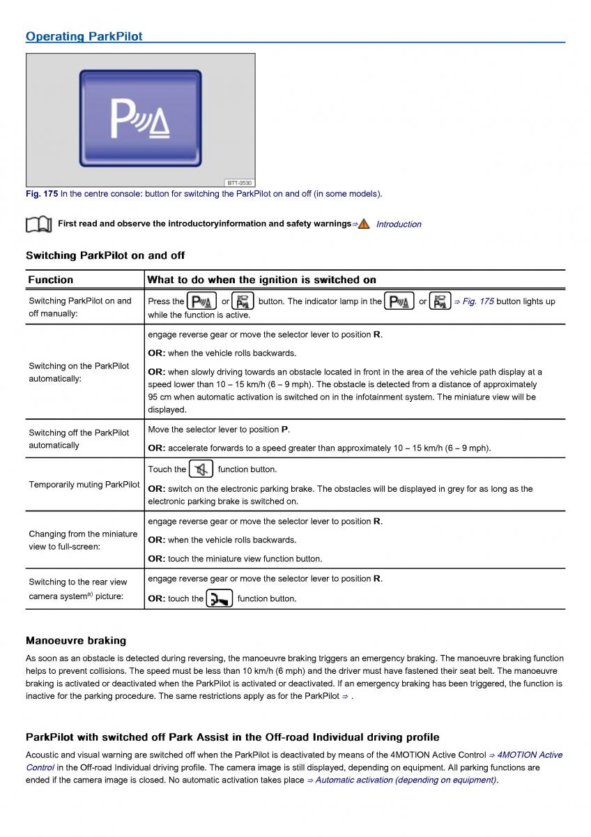 VW Volkswagen Tiguan II 2 owners manual / page 295