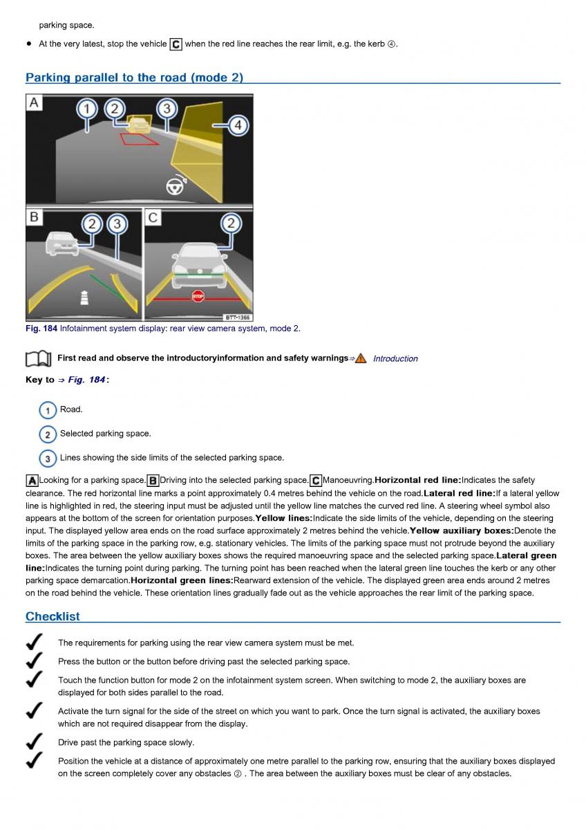 VW Volkswagen Tiguan II 2 owners manual / page 305