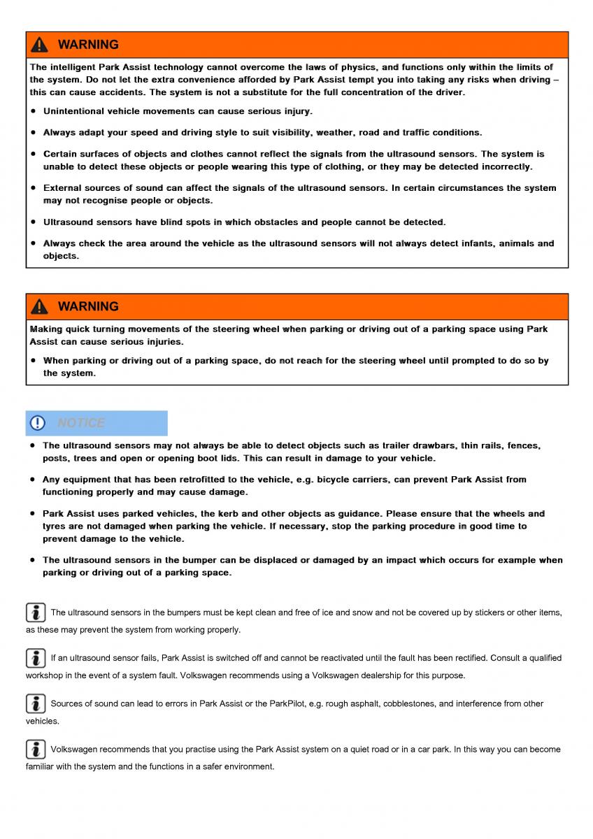 VW Volkswagen Tiguan II 2 owners manual / page 308