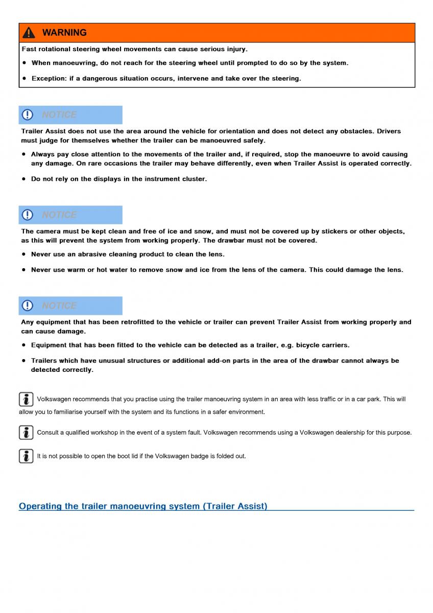 VW Volkswagen Tiguan II 2 owners manual / page 320