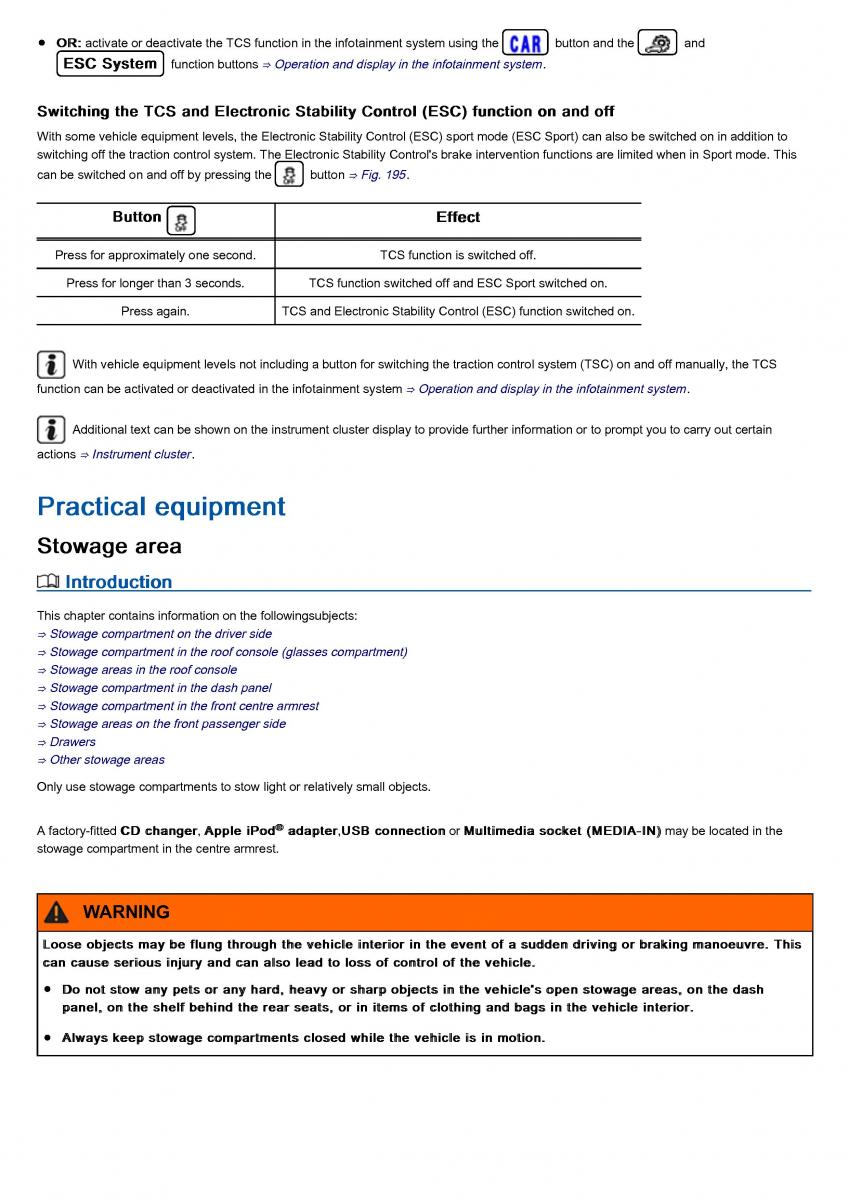 VW Volkswagen Tiguan II 2 owners manual / page 328