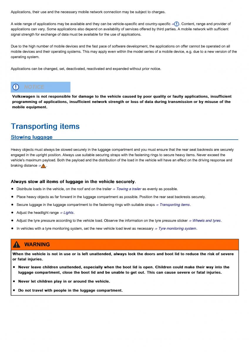 VW Volkswagen Tiguan II 2 owners manual / page 347