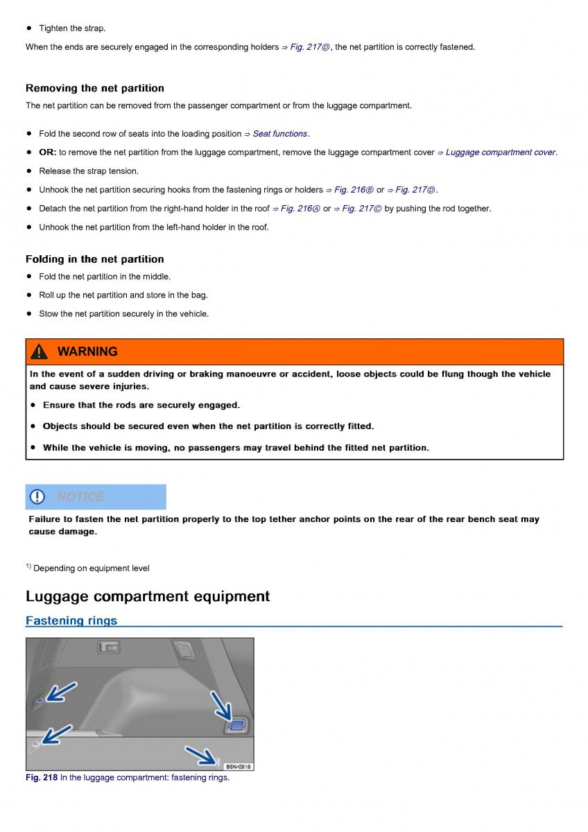 VW Volkswagen Tiguan II 2 owners manual / page 352