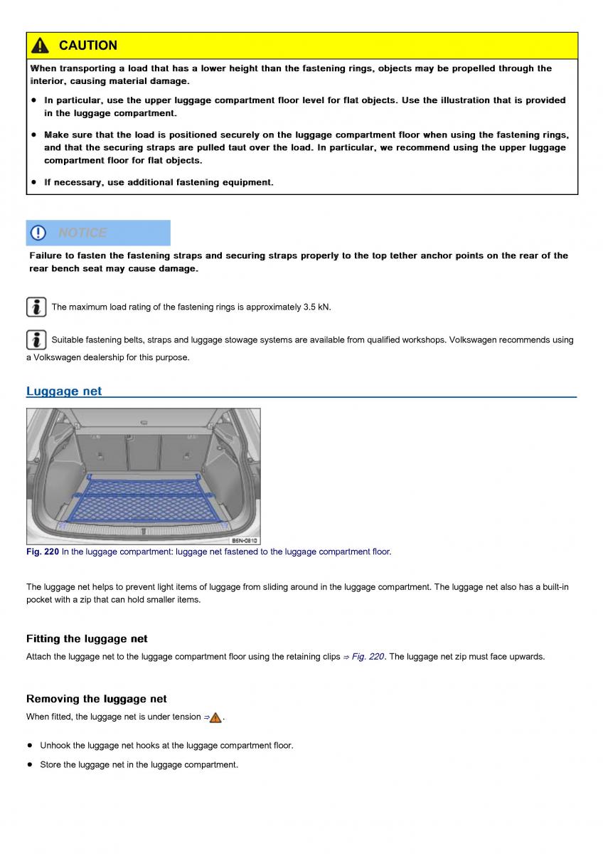 VW Volkswagen Tiguan II 2 owners manual / page 354