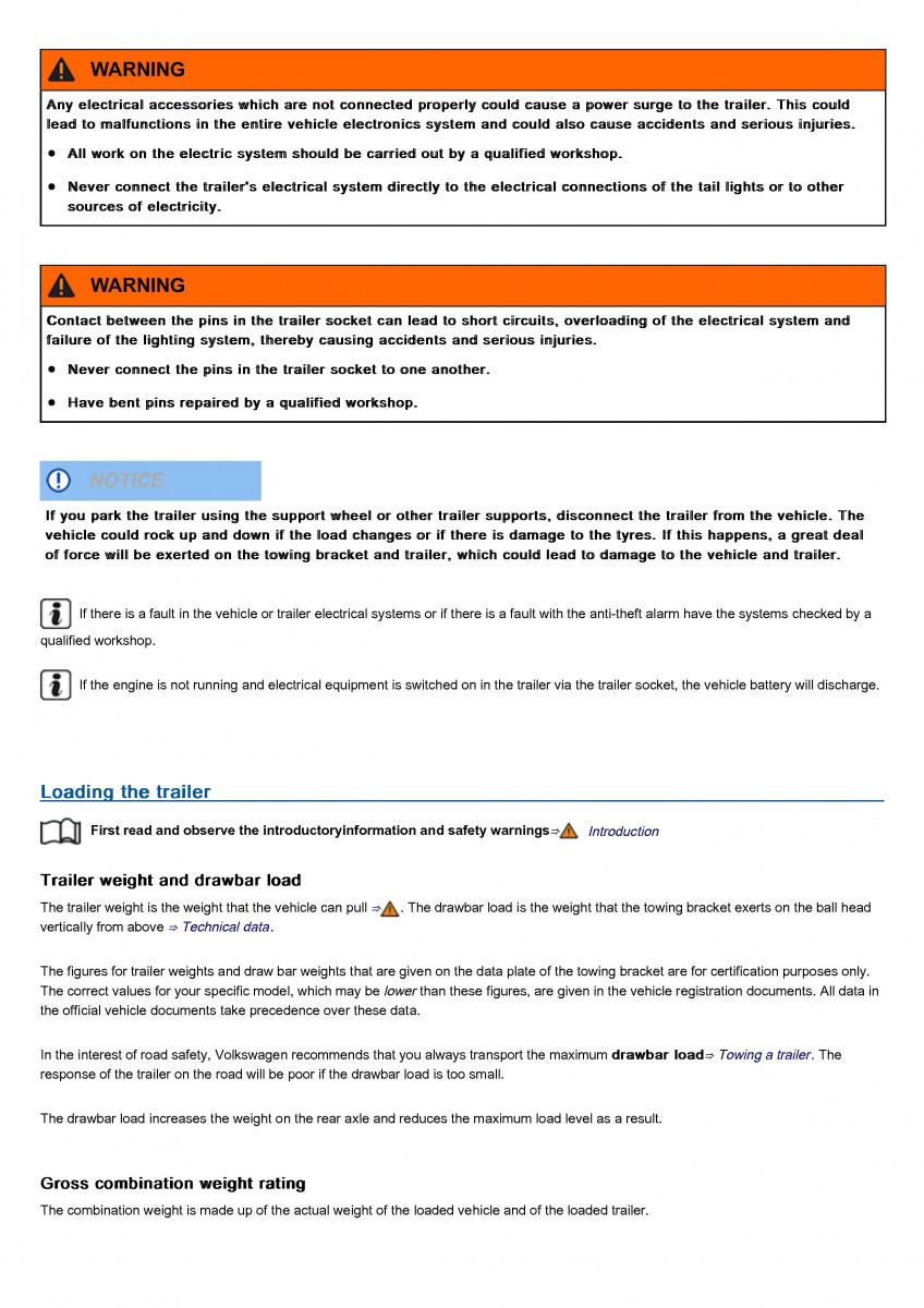 VW Volkswagen Tiguan II 2 owners manual / page 369