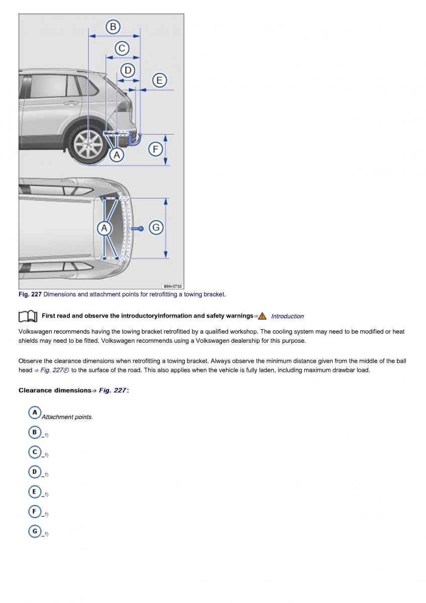 VW Volkswagen Tiguan II 2 owners manual / page 372