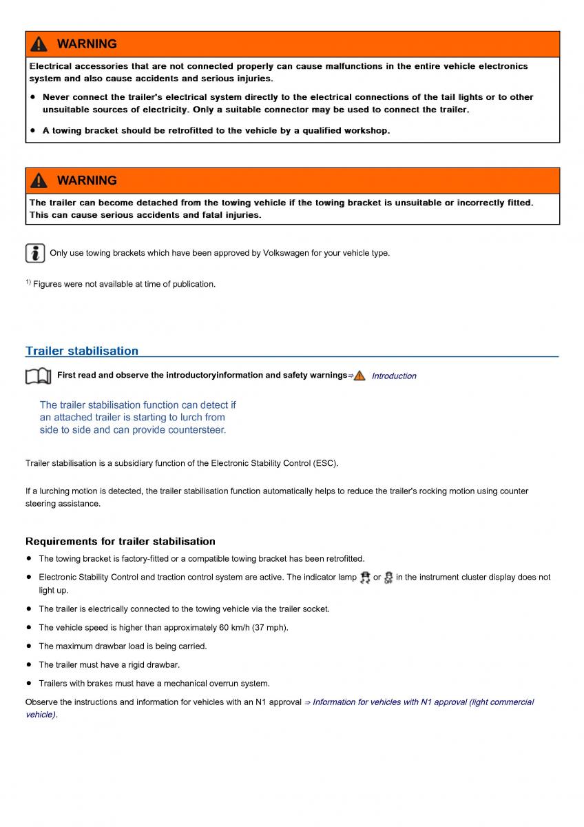 VW Volkswagen Tiguan II 2 owners manual / page 373