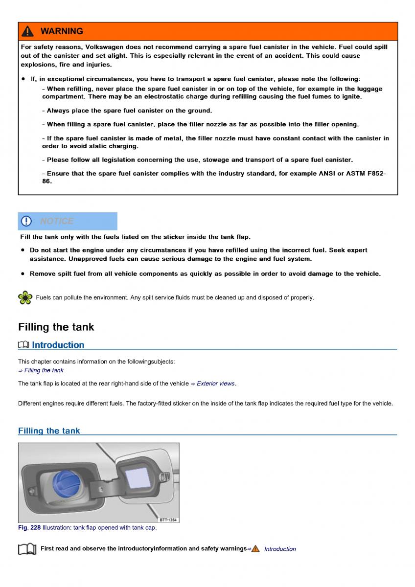 VW Volkswagen Tiguan II 2 owners manual / page 375