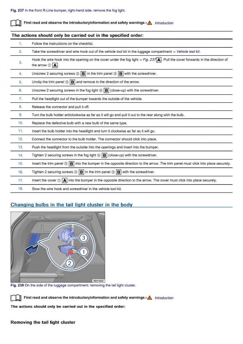 VW Volkswagen Tiguan II 2 owners manual / page 403