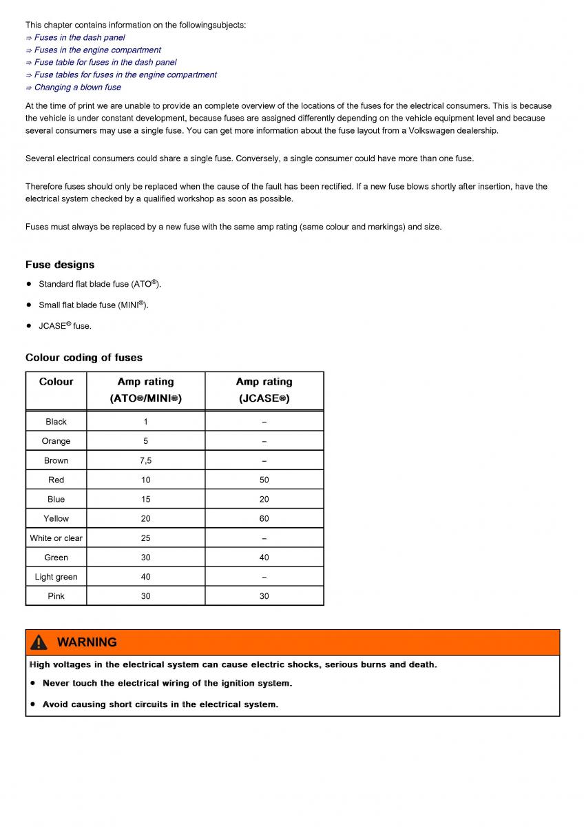 VW Volkswagen Tiguan II 2 owners manual / page 405