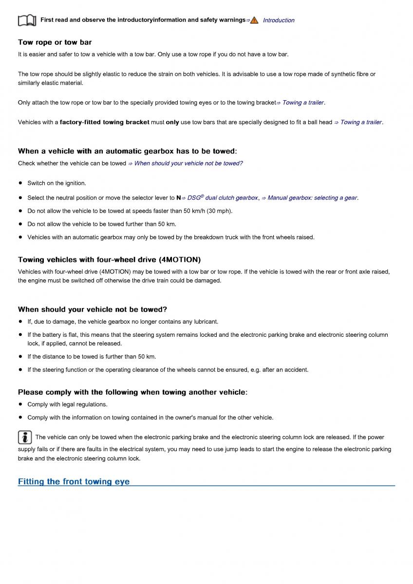 VW Volkswagen Tiguan II 2 owners manual / page 418