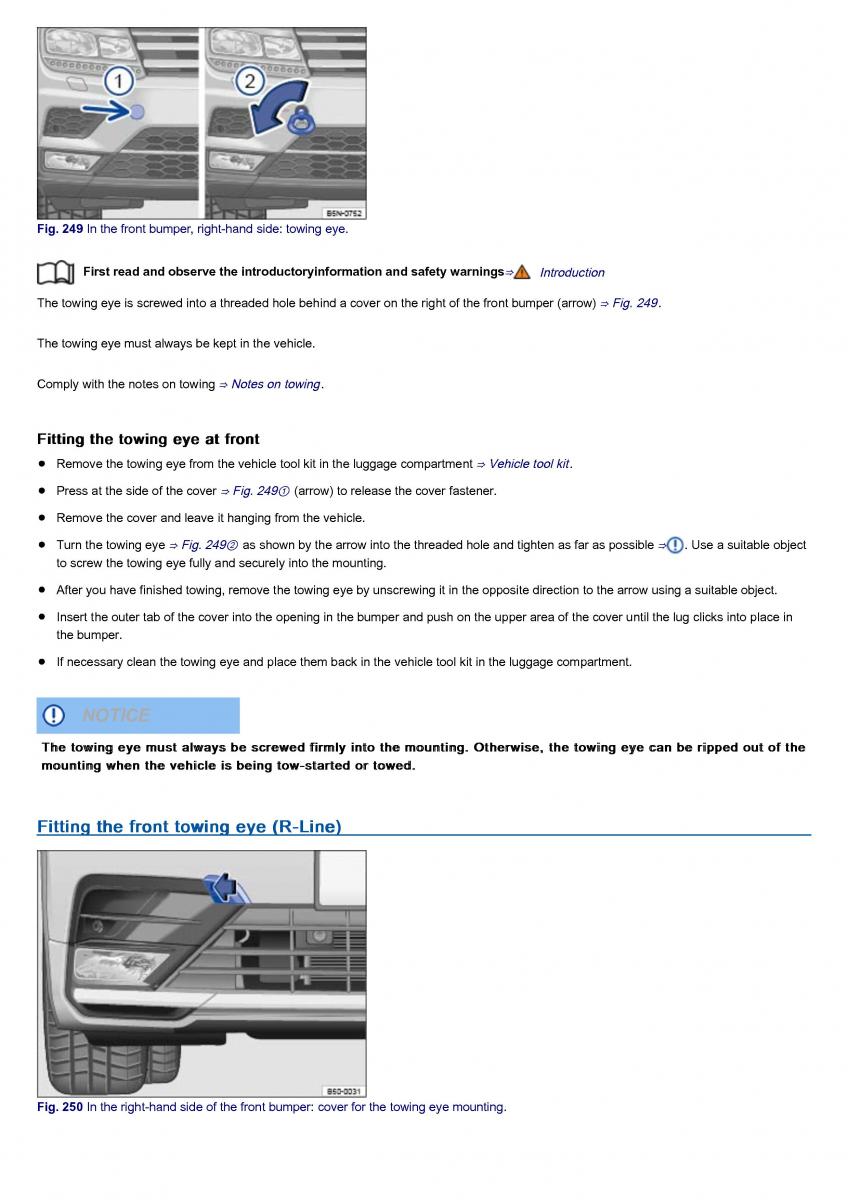 VW Volkswagen Tiguan II 2 owners manual / page 419