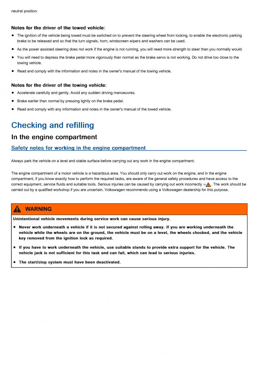 VW Volkswagen Tiguan II 2 owners manual / page 422