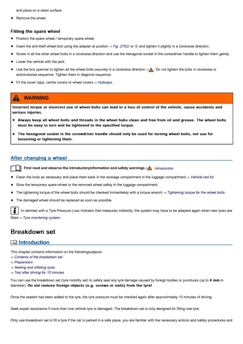 VW Volkswagen Tiguan II 2 owners manual / page 477