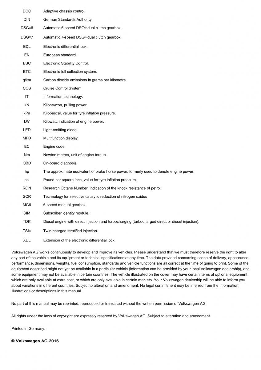 VW Volkswagen Tiguan II 2 owners manual / page 500