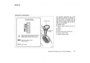 Toyota-Yaris-I-owners-manual page 77 min