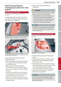 Audi-A3-S3-III-owners-manual page 265 min