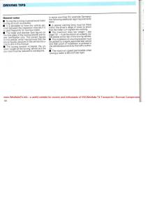 VW-Transporter-T4-Westfalia-oweners-manual page 86 min