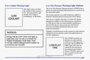 Chevrolet-Corvette-C4-owners-manual page 126 min