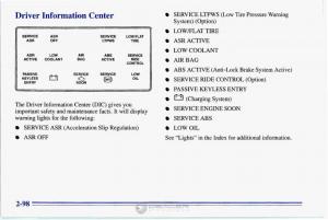 Chevrolet-Corvette-C4-owners-manual page 141 min