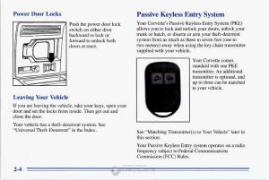 Chevrolet-Corvette-C4-owners-manual page 47 min