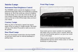 Chevrolet-Corvette-C4-owners-manual page 88 min