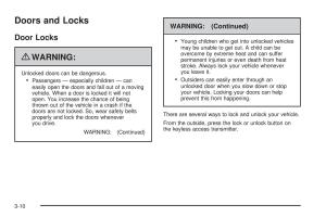 Chevrolet-Corvette-C6-owners-manual page 104 min