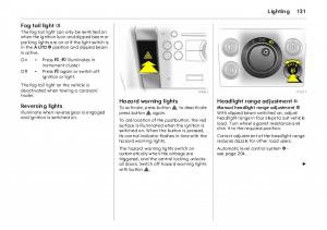 Opel-Vectra-Vauxhall-III-3-owners-manual page 136 min