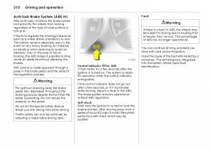 Opel-Vectra-Vauxhall-III-3-owners-manual page 215 min