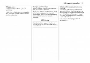 Opel-Vectra-Vauxhall-III-3-owners-manual page 216 min