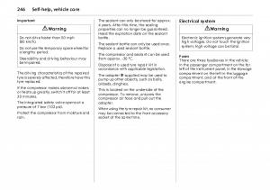 Opel-Vectra-Vauxhall-III-3-owners-manual page 251 min