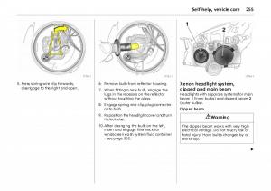 Opel-Vectra-Vauxhall-III-3-owners-manual page 260 min